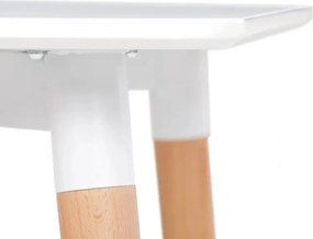 AKCIÓ Fehér étkezőasztal BERGEN 120x80 cm II. osztály