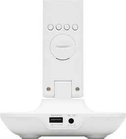 Asztali lámpa, LED, szabályozható, Qi töltővel, USB, HOME, fehér (VLMLA10Q)
