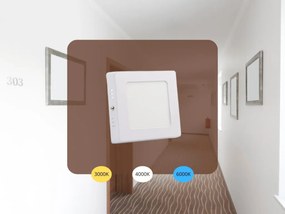 LED panel falon kĂvĂŒli 6W / PSSF / SMD / 3000K - 4000K - 6000K / WH - LPL431