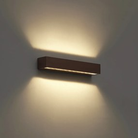 Ipari kültéri fali lámpa rozsdabarna 38cm LED-del IP65 - Hannah