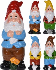 Kerti törpe színes kerti dekoráció kerti figura 20 cm