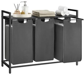 REX szennyeskosár fekete/szürke