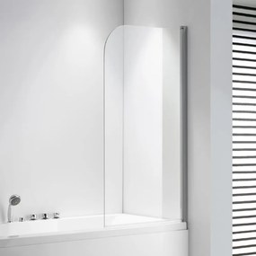 Stuxi Ravenna 75x140 cm 1 szárnyú kádparaván, 6 mm vízlepergető üveg, króm