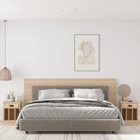 2 db sonoma tölgy éjjeliszekrény 43x36x50 cm