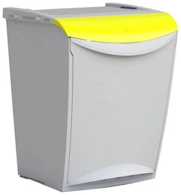Denox Ekosystem Szelektív hulladékgyűjtő szemetes25 l, sárga - műanyag