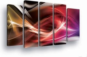 Vászonkép 150x100 Absztrakt dinamika energia fény színek modern művészet