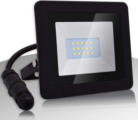 Vízálló Led reflektor 10W Beltéri és Kültéri használatra Fekete