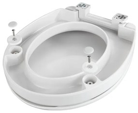 WENKO 21905100-SECURA WC-ülőke 37x44 cm fehér/szürke