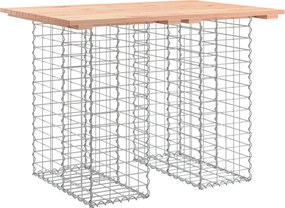 vidaXL tömörfa kerti asztal gabion mintával 100 x 70 x 72 cm Douglas