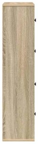 sonoma tölgy színű szerelt fa könyvespolc 60x24x101,5 cm