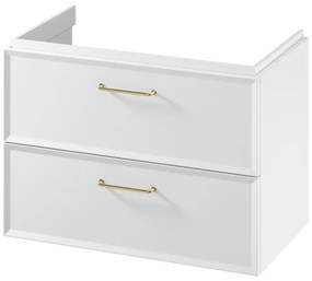 Cersanit S1021-004 - Falra szerelhető mosdó alatti fürdőszobai szekrény MILLE 80x45 cm fehér