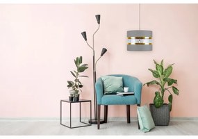 Csillár zsinóron LIND 1xE27/60W/230V szürke