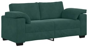 sötétzöld bársony loveseat kanapé 140 cm