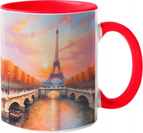 Csodálatos Bögre -Párizs naplemente- Olajfestmény Párizs Eiffel 330ml