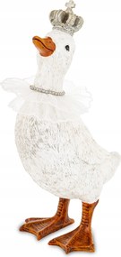 Húsvéti figura kacsa liba koronával 29x12x15cm Art-Pol 183156
