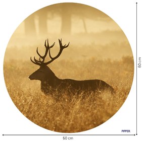 PIPPER. Kör alakú falmatrica "Szarvas 3" Méret: 100cm