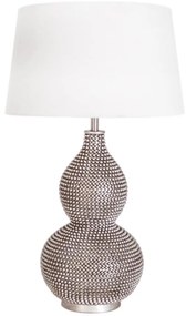 ByRydens 4001840-6508 - Asztali lámpa LOFTY 1xE27/5W/230V fehér/ezüst