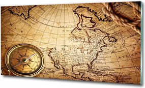 Fotótapéta üvegfalra Politikai térkép 100x70