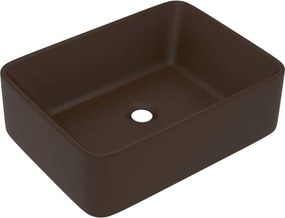 vidaXL matt sötétbarna kerámia luxus mosdókagyló 41x30x12 cm