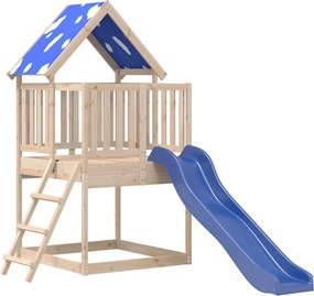 vidaXL tömör fenyőfa kültéri játszószett