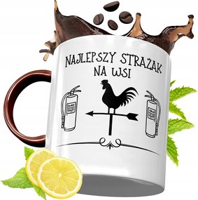 Bordó Bögre Tűzoltónak Születésnapi Ajándék fényképes nyomattal