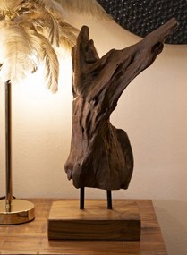 Akar szobor teak 18x13x55cm