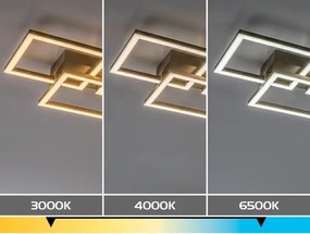 Rabalux 71500 - LED dimmelhető mennyezeti lámpa FATMA 40W/230V 3000-6500K 33x100 cm bézs+távirányító