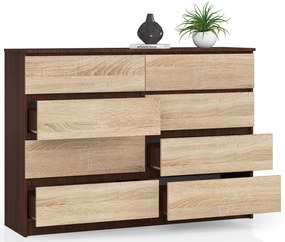 Komód Keanu III (wenge + szonoma tölgy). Akció -15%. 1069386