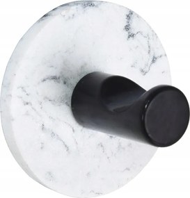 Öntapadós akasztó, kerek, fehér