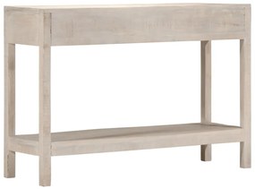fehér tömör mangófa tálalóasztal 110 x 35 x 75 cm