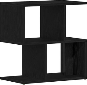 vidaXL Éjjeliszekrény Fekete tölgy 50 x 30 x 51,5 cm Faanyag