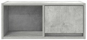 2 db betonszürke szerelt fa TV-szekrény 60x31x25,5 cm