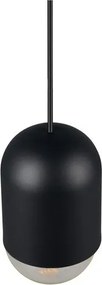 Fekete fém függőlámpa ø 11 cm Nara – Reality