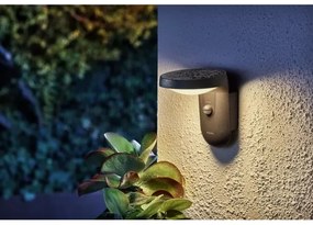 Philips TYLA LED 9W 230V kültéri fali lámpa szenzorral, 2700K, IP44