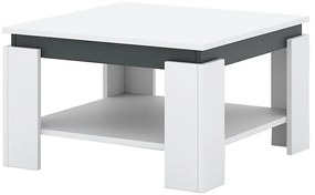 Dohányzóasztal OLAF fehér/antracit