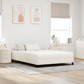 Ágy Matrac matracmal Krém 160 x 200 cm szövet
