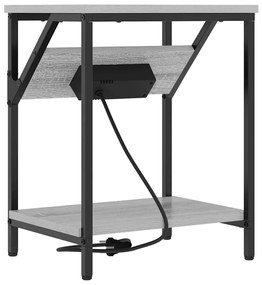 Éjjeli Szekrények 2 pcs Szürke sonoma 38 x 30 x 48 cm Faanyag