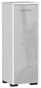 Fürdőszoba szekrény FIN S30 - fehér/fényes fém