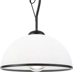 Rúdon függő RETRO csillár 1xE27/60W/230V fekete/fehér