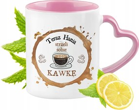 Hani Bögre Rózsaszín Szív Alakú Füllel Kávé Ajándék