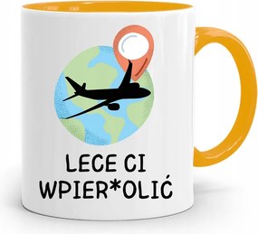 Sárga Vicces Bögre Vicces Leszar*oliját Nyomtatott Fényképpel