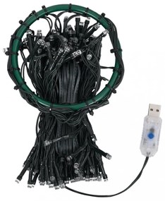500 LED-es kék bel- és kültéri fényfüzér 500 cm