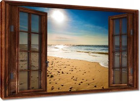 Vászonkép 60x40 Gyönyörű kilátás Tengerpart