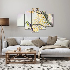 Kép - Akvarell madár a fán (150x105 cm)
