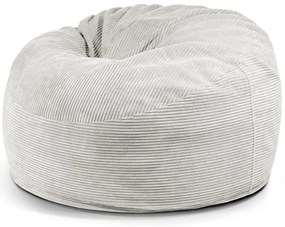 Krémszínű kordbársony babzsákfotel Om 110 – SLOWDOWN