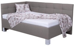 Kárpitozott tárolós ágy, matrac nélkül MARIA PETITE 120x200 cm taupe 8590828933540
