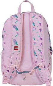 Hátizsák, dulpa rekeszes, LEGO Flowers, rózsaszín-mintás (L202222506)