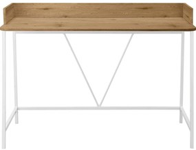 Íróasztal tölgyfa dekoros asztallappal 50x120 cm Savona – Støraa