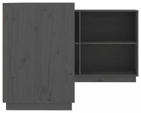 szürke tömör fenyőfa íróasztal 110x50x75 cm