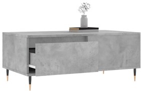 betonszürke szerelt fa dohányzóasztal 90x50x36,5 cm
